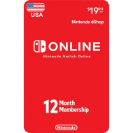 Nintendo 1 Year USA Online Family Membership For Nintendo Switch